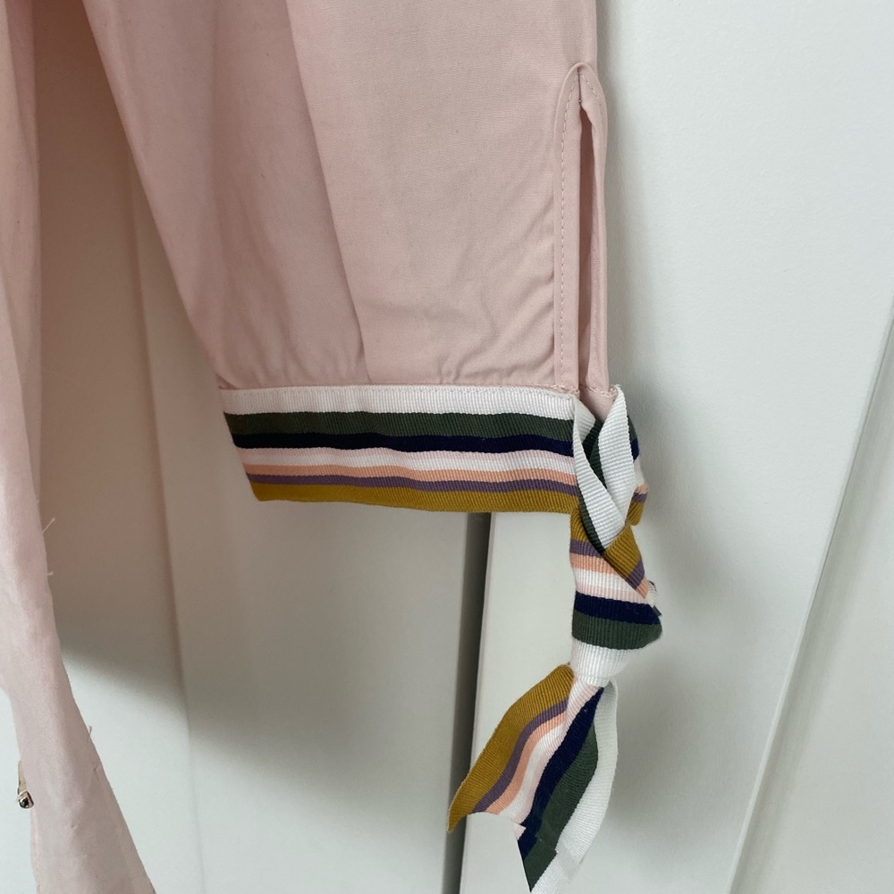 TED BAKER Colour By Numbers Lillou Cotton Poplin Top PINK Size 2 US size 6 - Picture 4 of 10